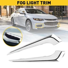 For 2016 2017 2018 Chevy Malibu Front Bumper Fog Light Molding Cover Trim Chrome