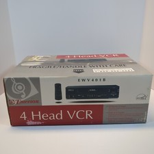 Emerson Ewv401b Vcr. New In Box. 4 Head 19 Micron Vhs Player New In Box