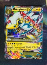 Pokemon M Ampharos EX 28/98 X&Y Ancient Origins Ultra Rare Lightly Played Card