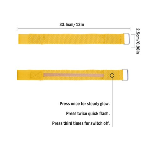RECHARGEABLE LED ARMBAND ankle ARM BAND Light Night Safety Running Walking Bike - Picture 44 of 49