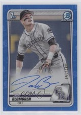 2020 Bowman Draft Chrome Picks Blue Refractor 82/150 Jack Blomgren Auto 3q5