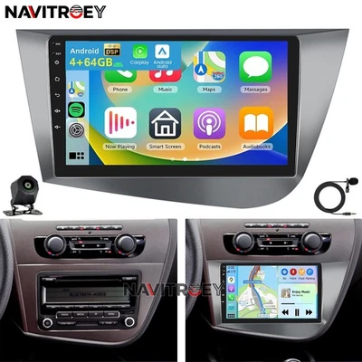 Für Seat Leon 1P1 2005-2012 Android 15 Autoradio Carplay GPS NAVI WIFI BT 4+64GB - Bild 1 von 4