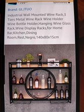 industrial wall mounted wine rack