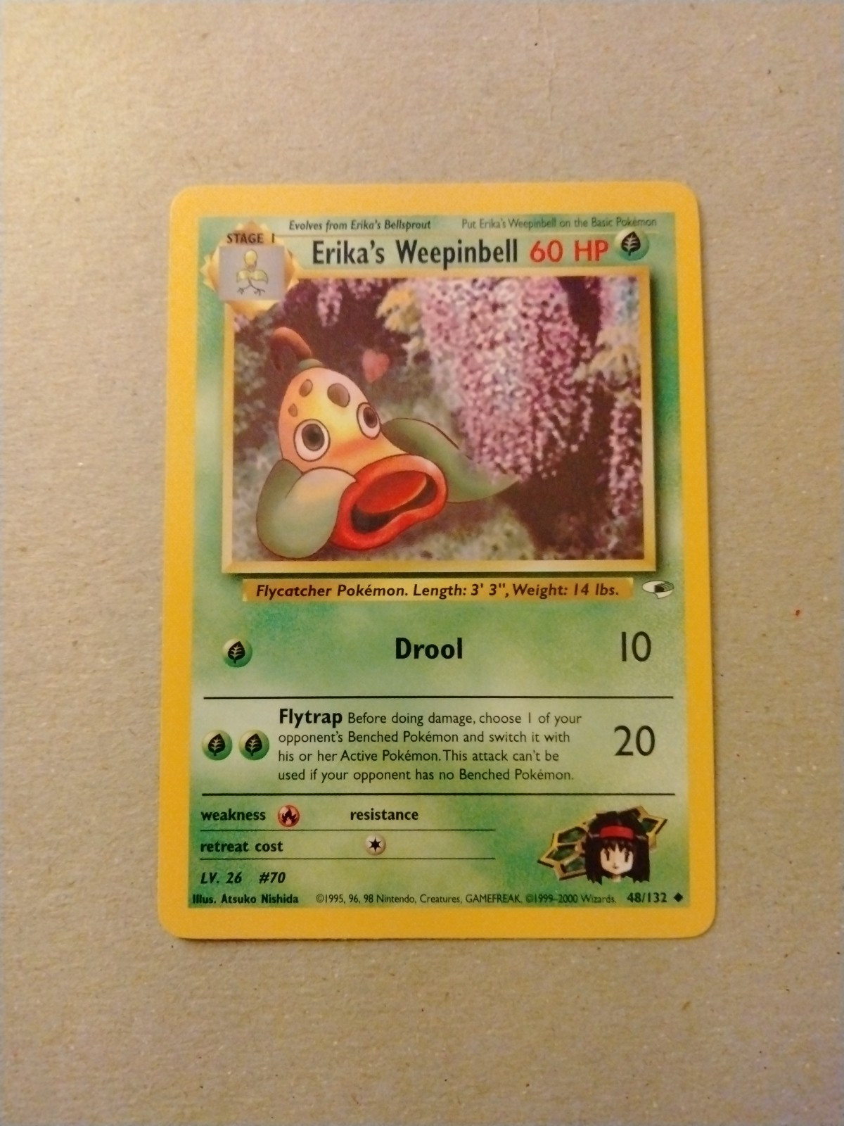 Erika's Weepinbell - Pokemon TCG Gym Heroes 48/132