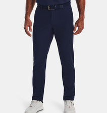 UA Under Armour Men's Tapered Golf Pants Trousers - Navy Blue - Sz 36W 30L - NEW