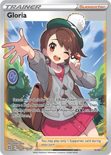 Gloria Holo Ultra Rare SWSH09: Brilliant Stars Trainer Gallery TG26/TG30 NM