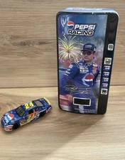 Jeff Gordon #24 Pepsi Racing Collectible Tin with 2002 Diecast Car