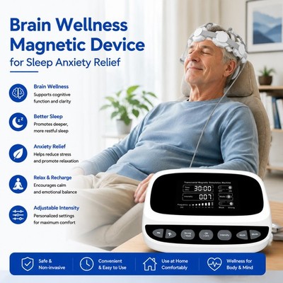 Non-Invasive Magnetic Device for Brain Activity Support, Nervous System Wellness