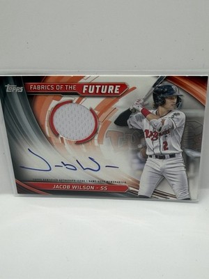 2024 Topps Pro Debut Jacob Wilson Fabrics of the Future Auto /175 #FOTF-JW