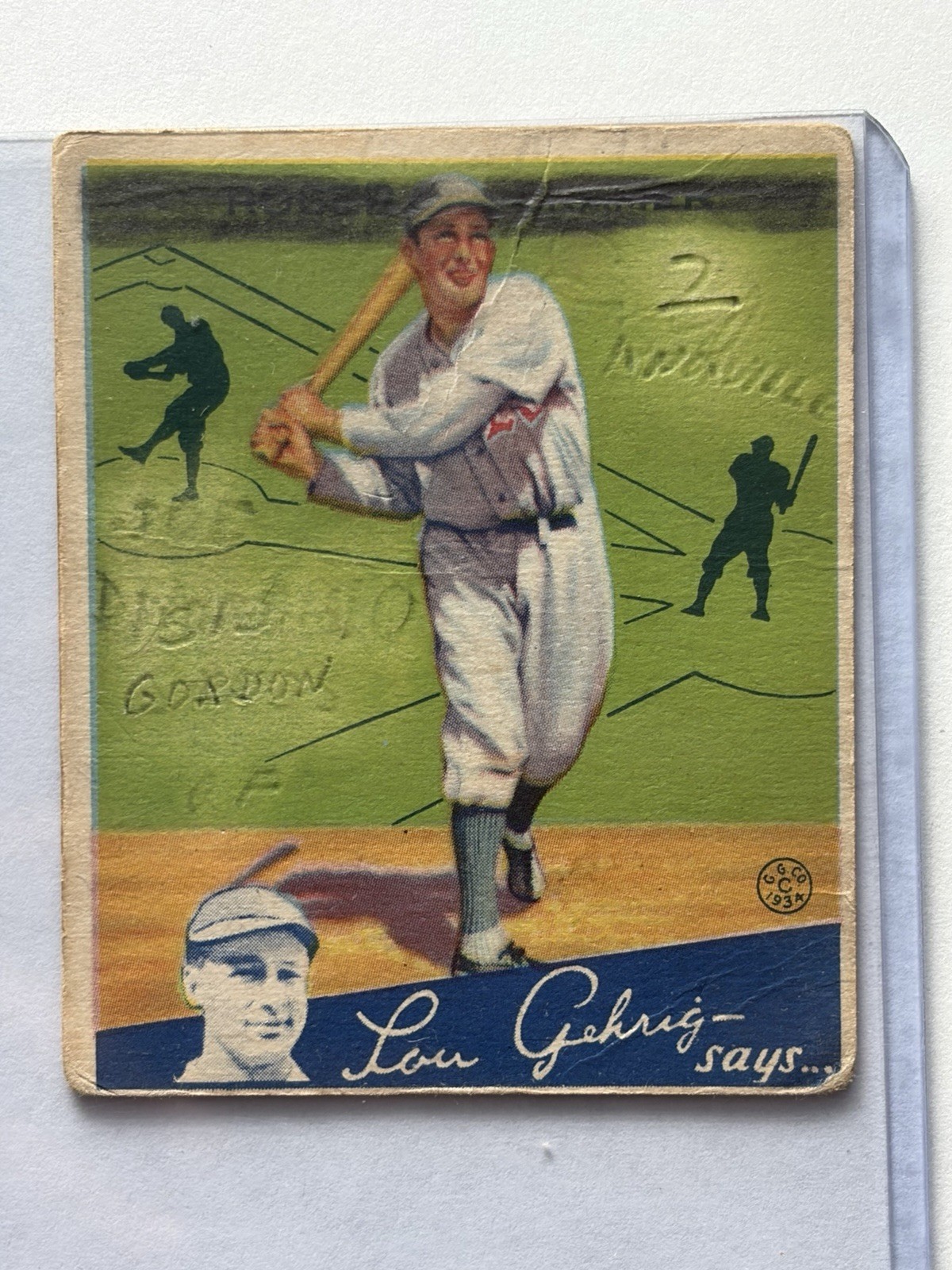 1934 Goudey - Doc Cramer #25 - Ungraded - Philadelphia Athletics