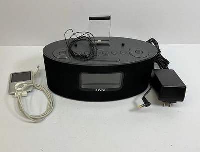 iHome Dock Station/Radio Alarm Clock + Apple iPod Nano/USB Dock Works! PLS READ