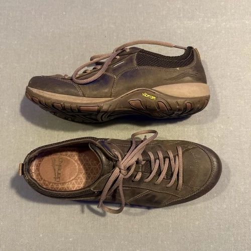 Women’s Dansko Paisley Brown Leather Waterproof Hiking Shoes Sz 11.5-12; 42 EUR