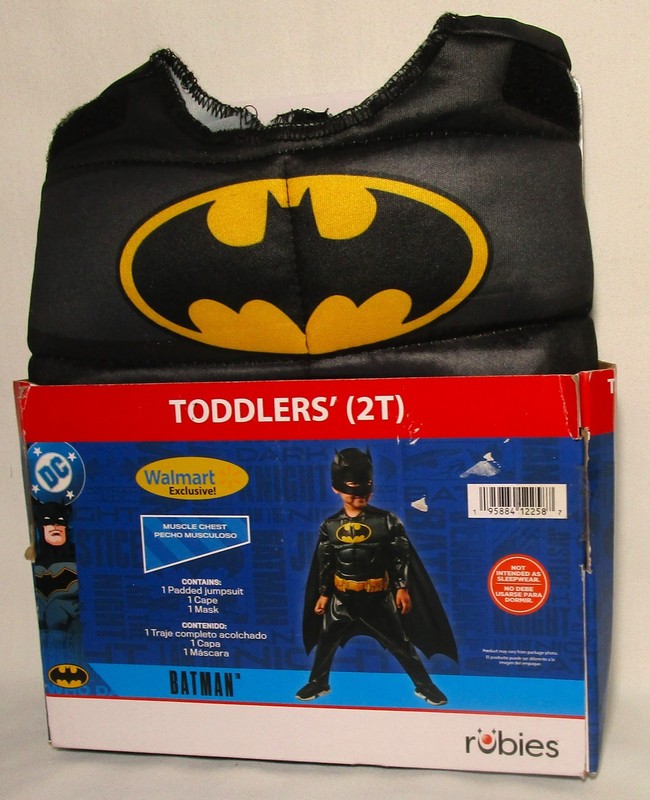 NIP Rubies 3-piece toddler DC Comics Batman costume 2025 size 2T # 703148