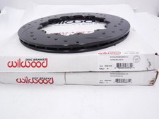 Pair Wilwood 36 Vane Drilled Slotted 2-piece Brake Rotors 14 X 8.10