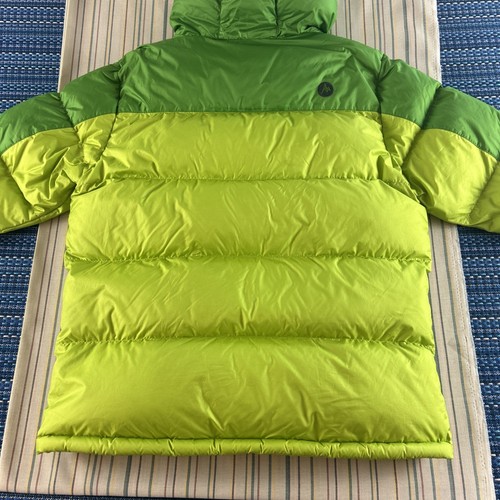 Marmot Puffer Parka Jacket Mens Large Green 700 Down Fill Full Zip Hooded #8763 - Picture 13 of 13