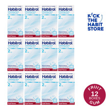 Habitrol Nicotine Gum 2mg Fruit 1152 / 12 Boxes   Exp 2027 Fresh