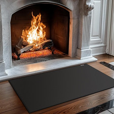 Fireproof Fireplace Hearth Rug - Fire Resistant Mat for Wood Stoves