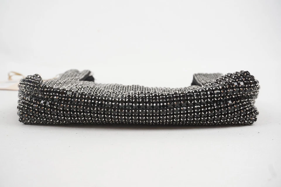 Mini bolso Liu Jo negro Sera adornado con cristal con correa para el hombro de eslabones de cadena Foto 4 de 4