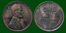 1939 Circulated Lincoln Brown Copper Wheat Penny Cent With Natural Orange Toning 1939 Circulated Lincoln Brown Copper Wheat Penny Cent With Natural Orange Toning