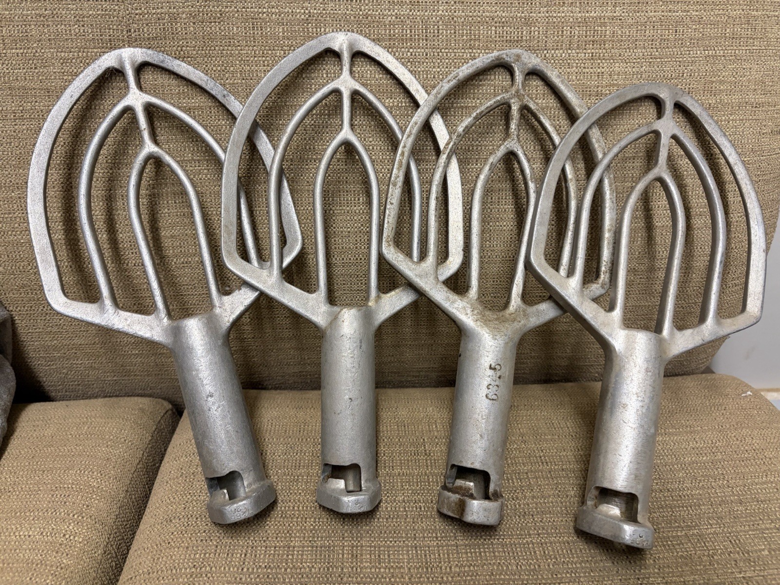 Lot of 4 Hobart OEM A200 Genuine 20 QT Bakery Mixer Dough Paddle Beater