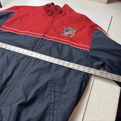 87th INDIANAPOLIS 500 WINDBREAKER MAY 2003 REEBOK RED AND NAVY SIZE ADULT XL VTG - Picture 6 of 12