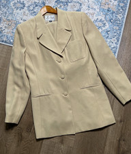 Le Suit 2-Piece Beige Polyester Lined Skirt Suit Jacket  Skirt Women's 10