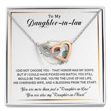 To My Daughter-In-Law Necklace, Gift For Daughter In Law, Daughter In Law Gift