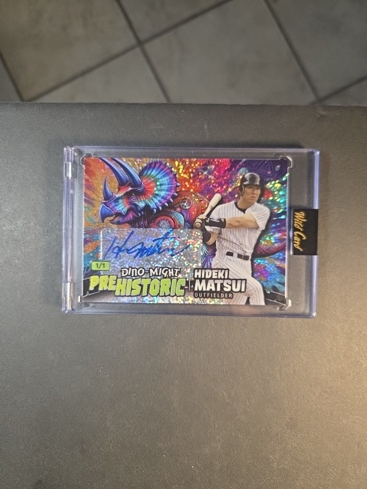 2024 Wild Card Dino Might Pre-Historic Hideki Matsui  Autograph 1/1