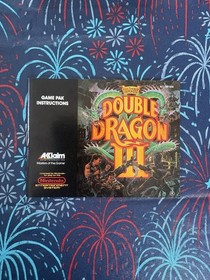 Nintendo NES Double Dragon III The Sacred Stones Complete CIB