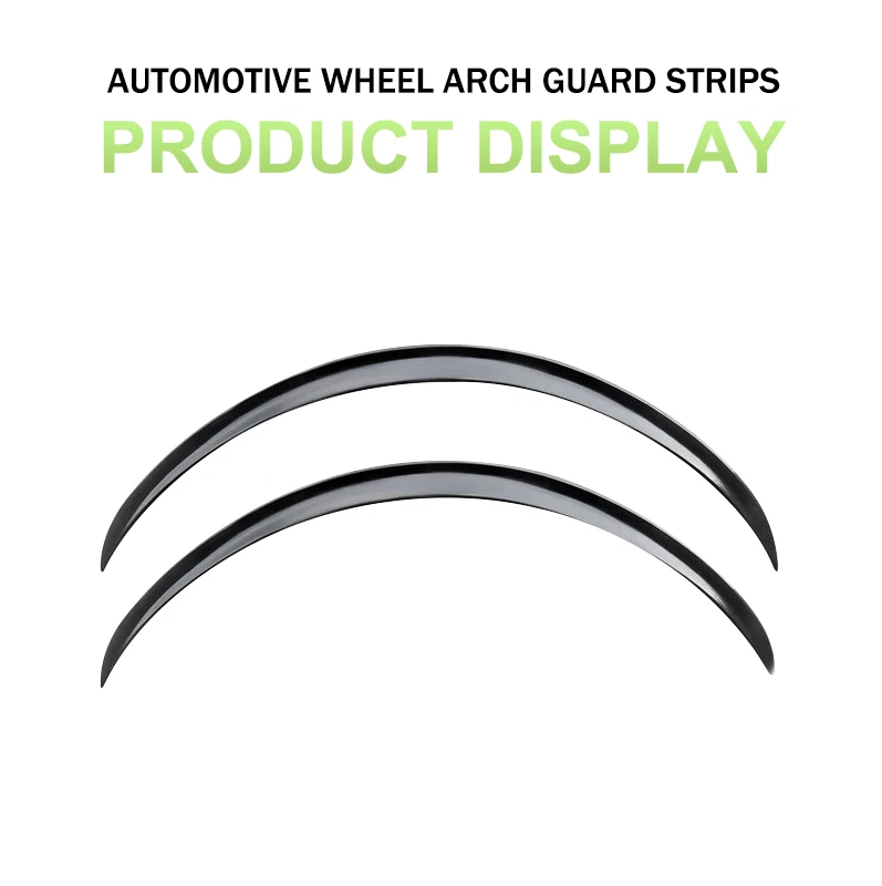2PCS Universal Black Car Truck Wheel Fender Flares Eyebrow Arches Cover Replace Foto 2 de 4