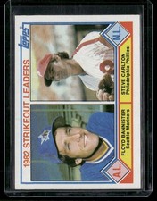 1982 Strikeout Leaders - Floyd Bannister/Steve Carlton 1983 Topps Seattle