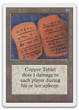 Copper Tablet (LP) Unlimited Edition 2ED Magic MTG