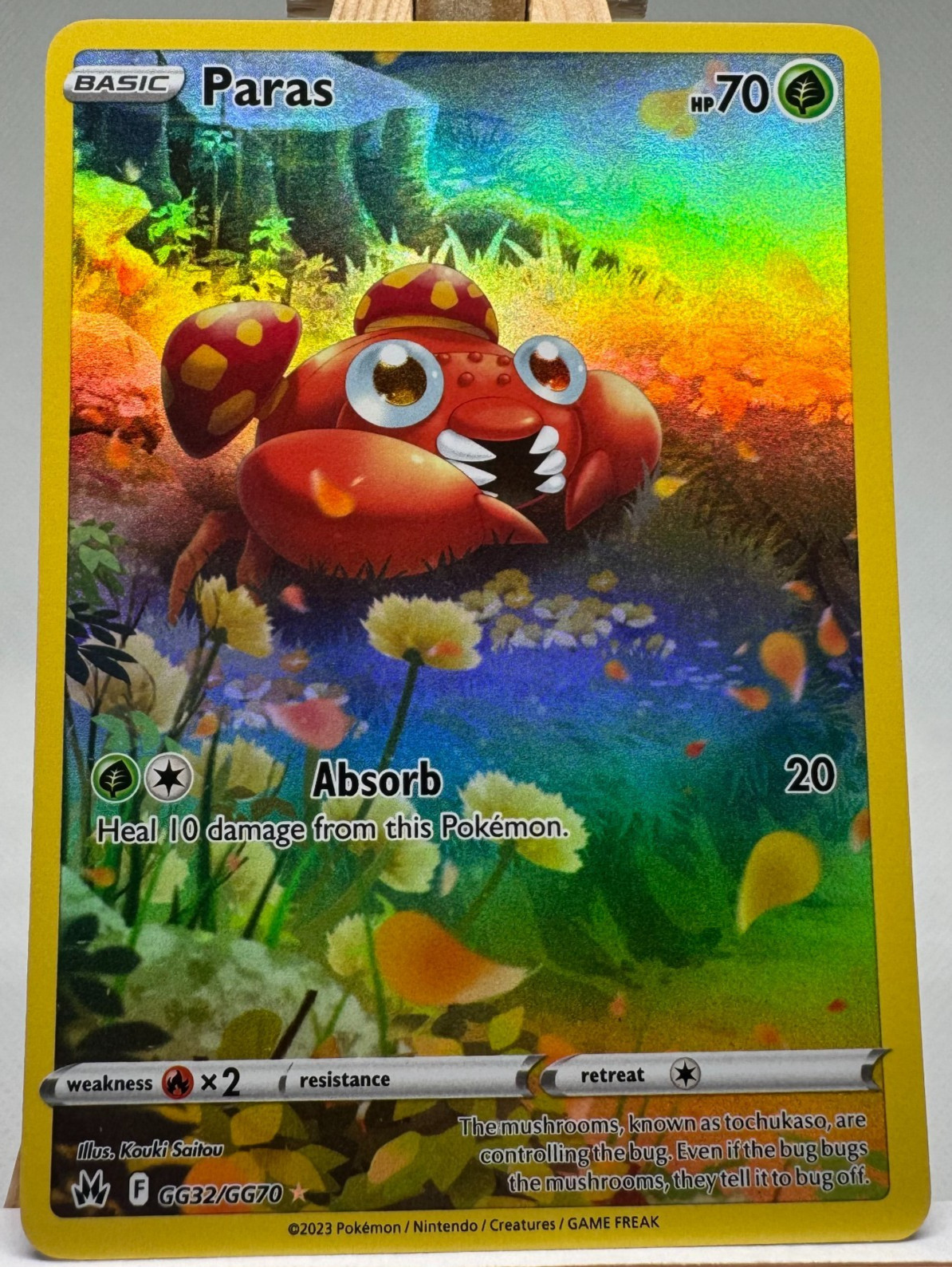 Paras GG32/GG70 ULTRA RARE Holo NM - Crown Zenith Galarian Gallery - Pokemon TCG