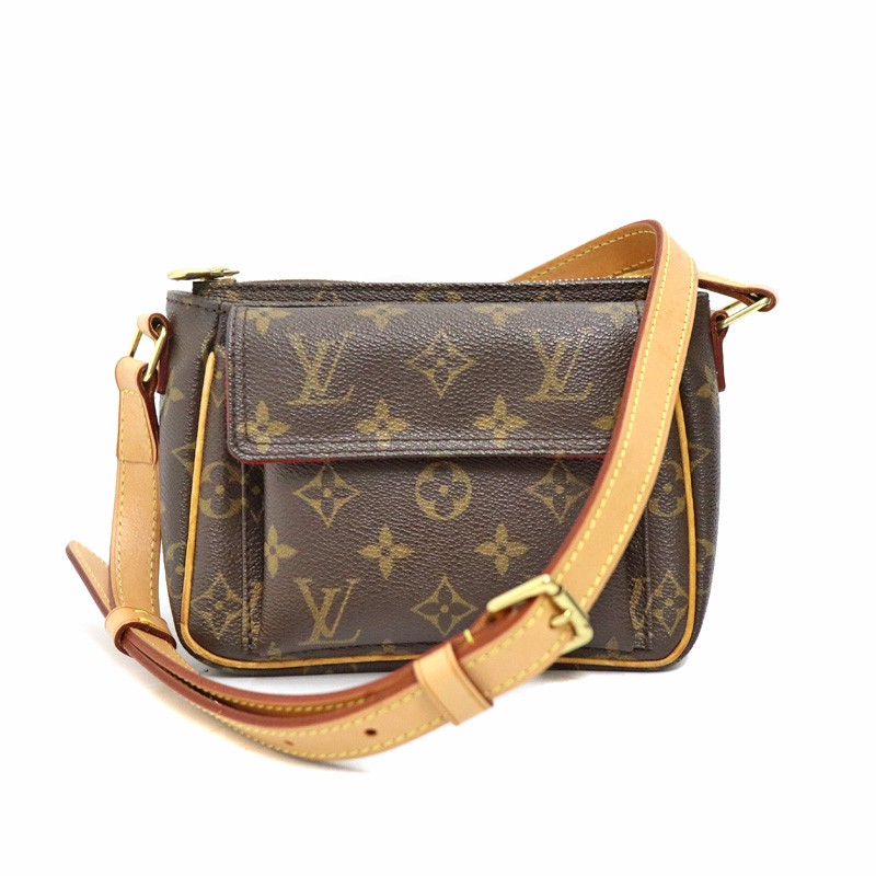 Louis Vuitton Vivienne PM M51165 PVC Brown Shoulder Bag #KN875