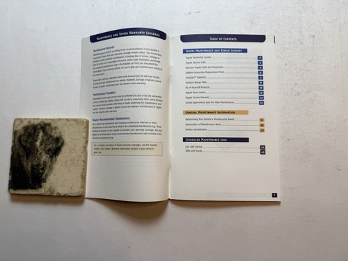 Toyota 2002 OEM Maintenance Guide Owner's Manual Service Repair DIY Instruction - Bild 3 von 6