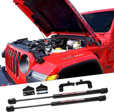 Hood Quicklift Plus for Jeep Wrangler JL & Gladiator JT - All Black Components