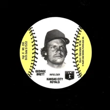 1978 Wiffle ® Ball Discs GEORGE BRETT Kansas City Royals (2 1/2" Dated 1976