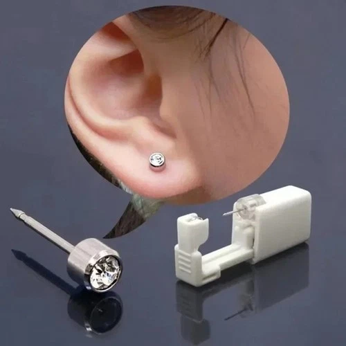 Disposable Ear Piercing Gun Kit White Plastic Piercing Tool for Ears Men Women image 4