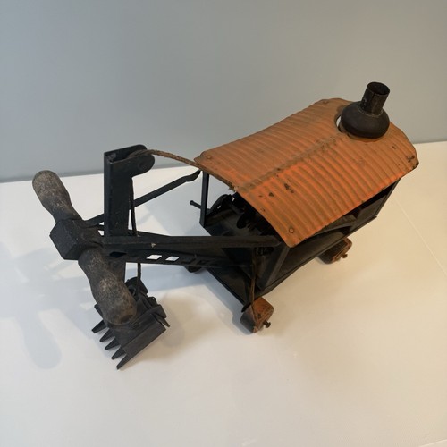 Buddy L Antique Pressed Steel 1920's Heavy Duty Steam Shovel Ride On - Picture 2 of 15