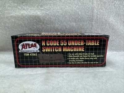 Atlas N Scale Code 55 #2065 Under Table Switch Machine For Train Set Layout