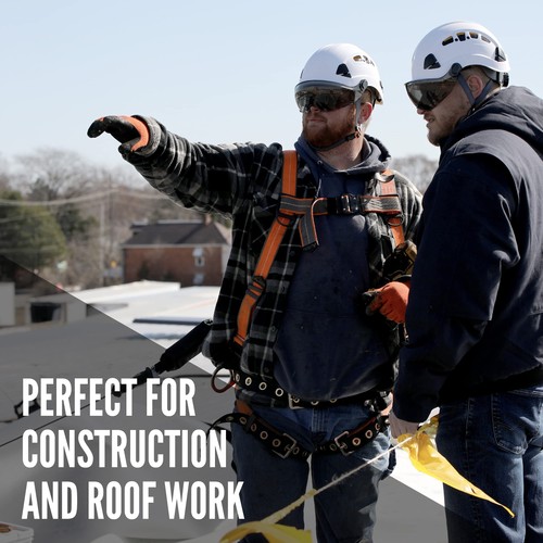 Warthog MAXX Side D-Ring Fall Protection Safety Harness with Removable Safety... - Picture 2 of 7