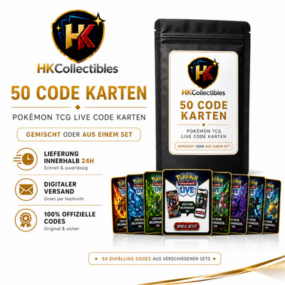  50x ONLINE CODE KARTEN Pokemon TCG   Sammelkartenspiel Live   NEU  