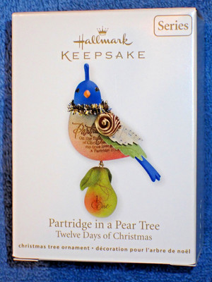 2011 Hallmark Ornament~''Partridge in a Pear Tree''~ Twelve Days~1st in Series~MIB