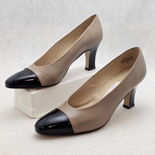 EUC Vintage Etienne Aigner Bronze Marietta Classic Pumps Made in Spain Size 7.5