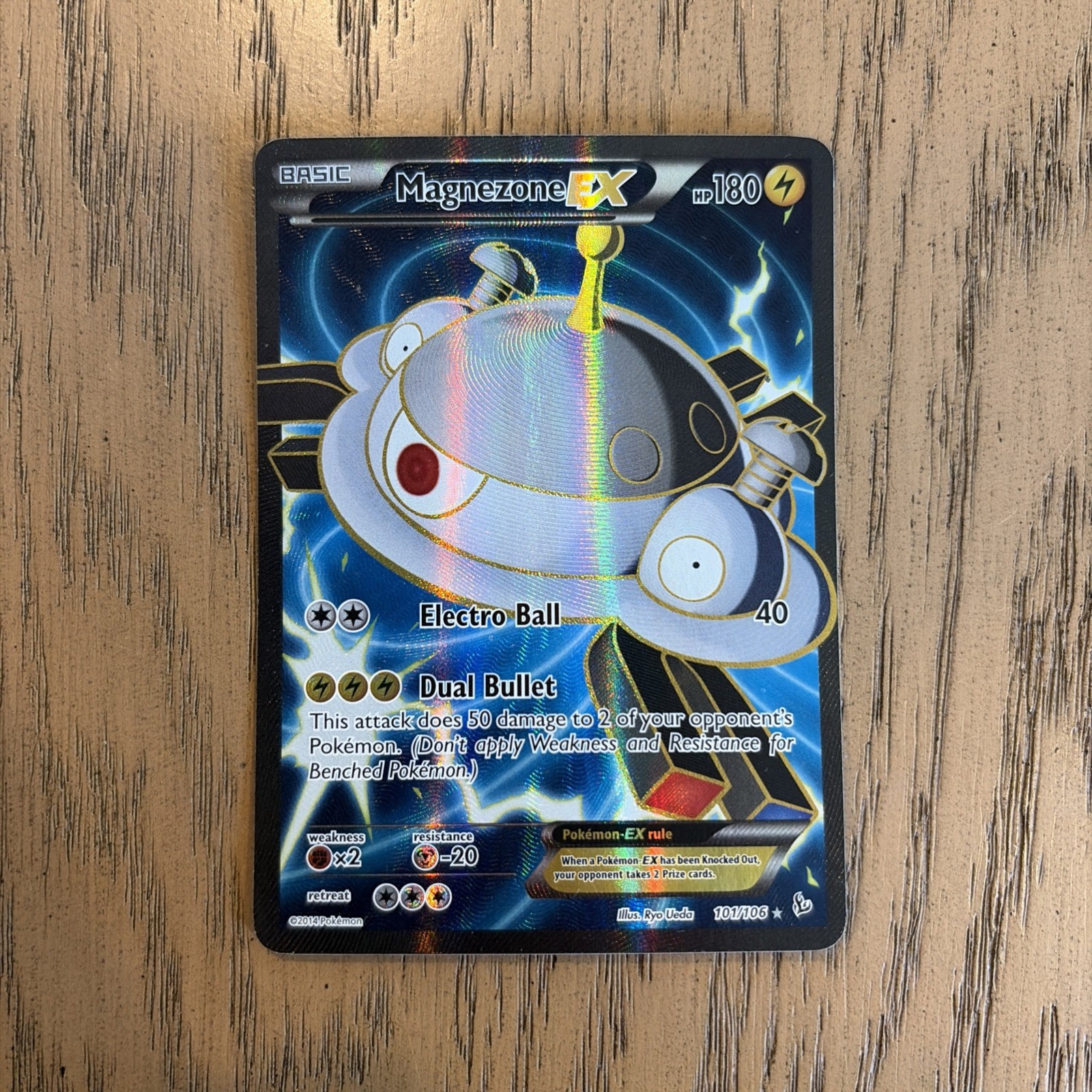 Pokémon TCG Magnezone EX 101/106 Flashfire Full Art Holo