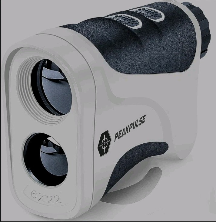 PeakPulse Golf Laser Rangefinder 650 YARDS 6X22 White W/ Case LE