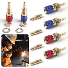Mig Tig Welder Quick Connector Set - Water Cooled Gas Adapter Fitting Clamp Mig Tig Welder Quick Connector Set - Water Cooled Gas Adapter Fitting Clamp