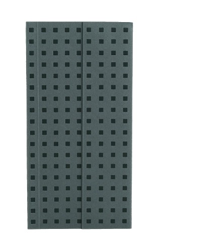 Листы бумаги Серые на черном (Quadro) B6.5 Блокнот без подкладки (твердый переплет) (ИМПОРТ из Великобритании)