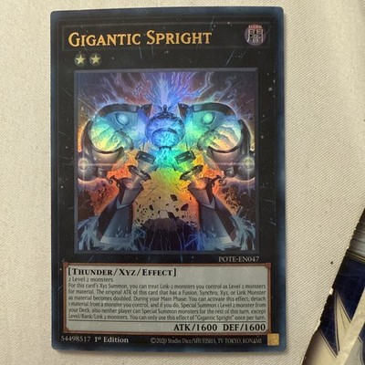 Yugioh! Gigantic Spright - POTE-EN047 - Ultra Rare - 1st Edition Near Mint, Engl