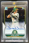 2023 Bowman Draft Jacob Wilson Chrome Auto 1st #CDA-JWI Athletics